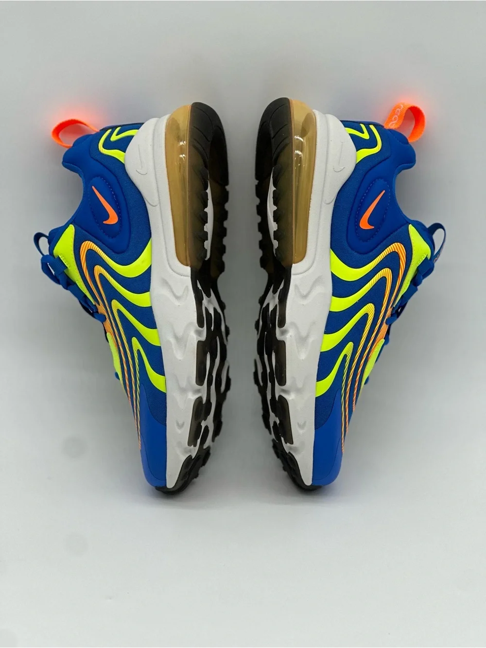 Nike Kids Blue Neon Green Orange Air Max Style Sneakers